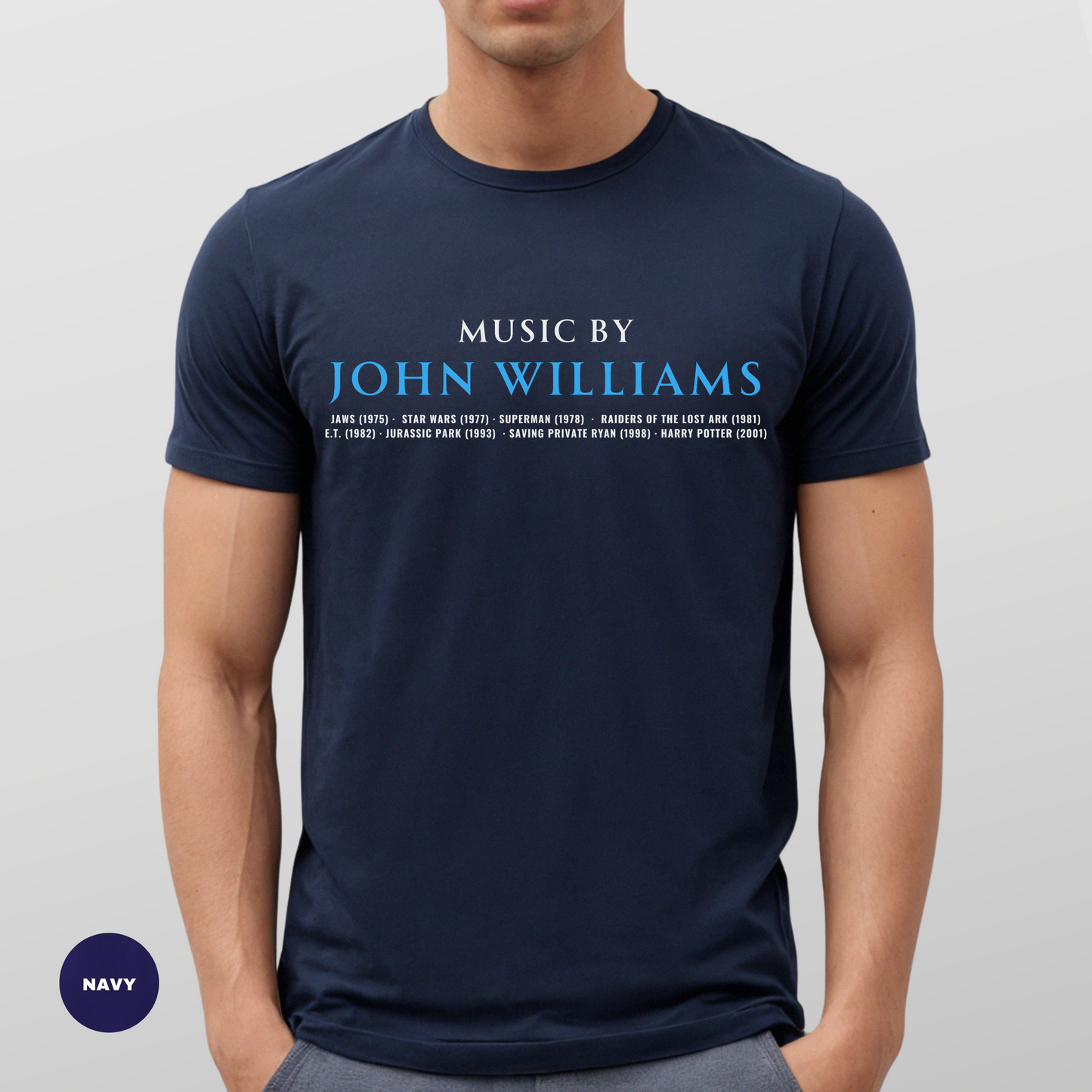 Music By John Williams Essential Printed T-Shirt Printify