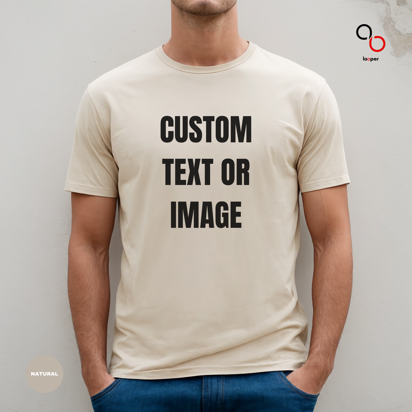 Personalized Custom Name T-Shirt (Text or Image) Printify