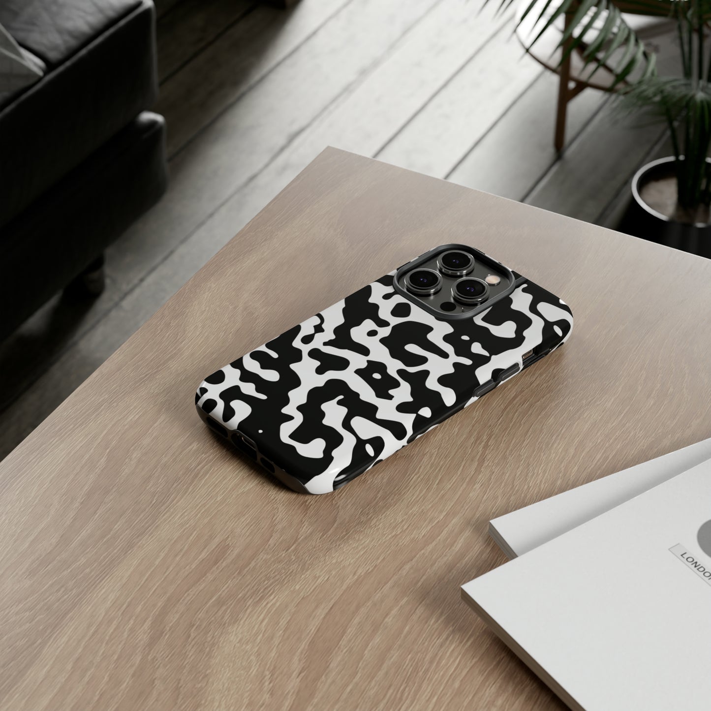 White Camouflage Art Hard Phone Case Printify
