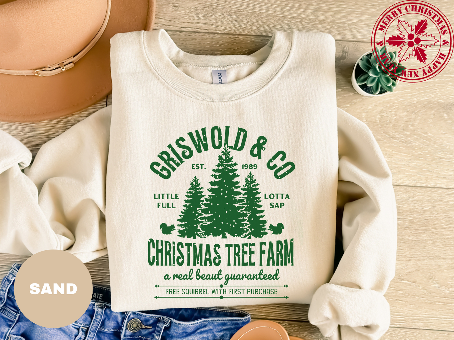 Griswold Tree Farm Christmas - Unisex Premium Sweatshirt Looper Tees