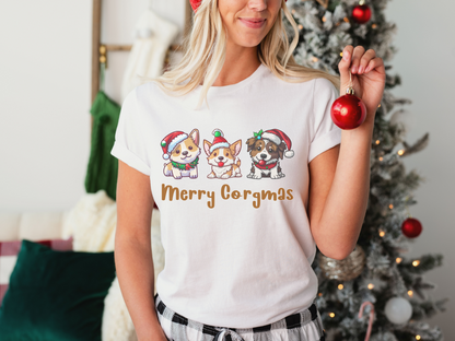 Corgmas Christmas Unisex Premium T-Shirt Looper Tees