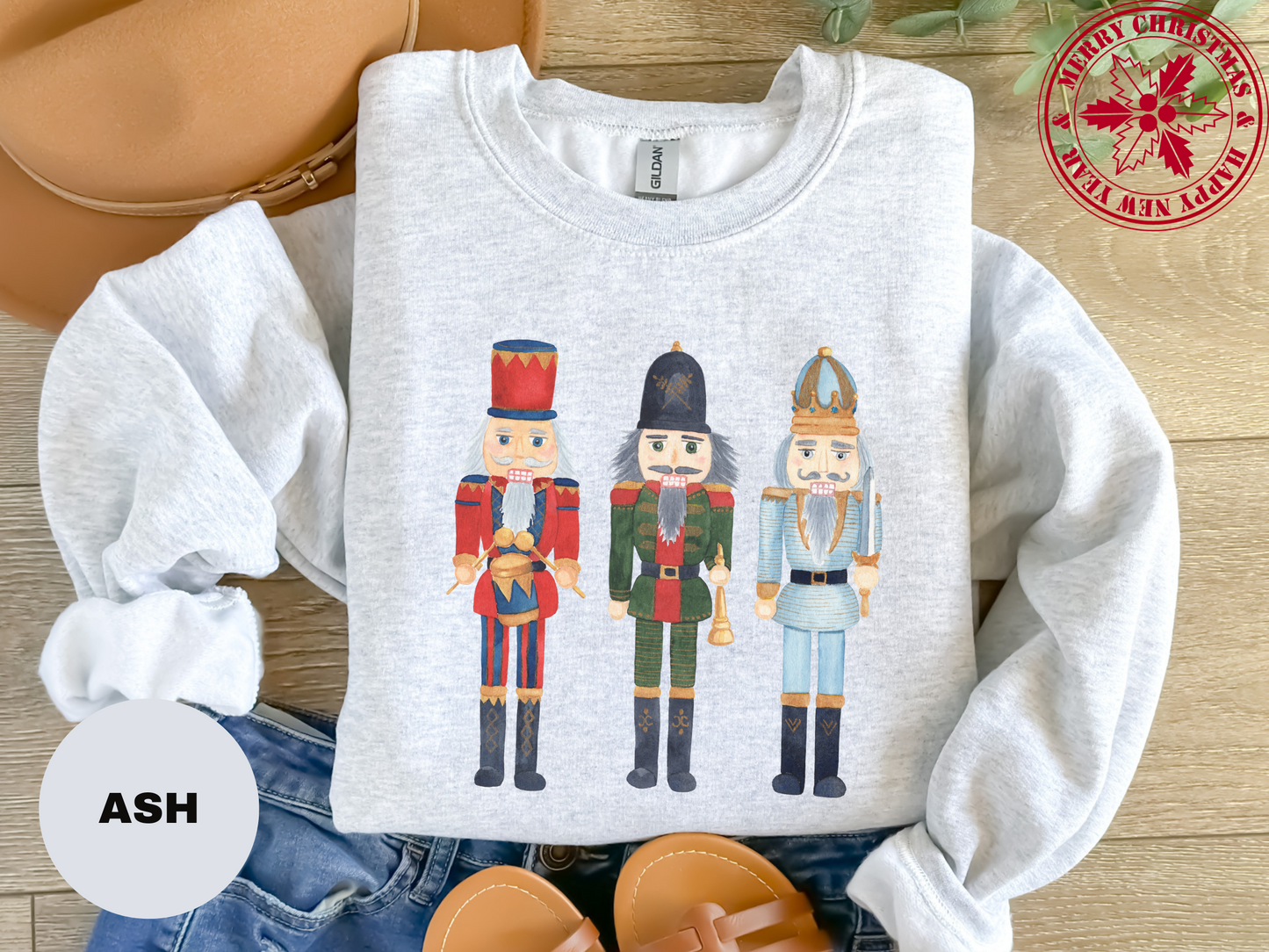 Nutcracker Christmas - Unisex Premium Sweatshirt Looper Tees