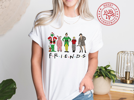 Christmas Friends Unisex Premium T-Shirt Looper Tees