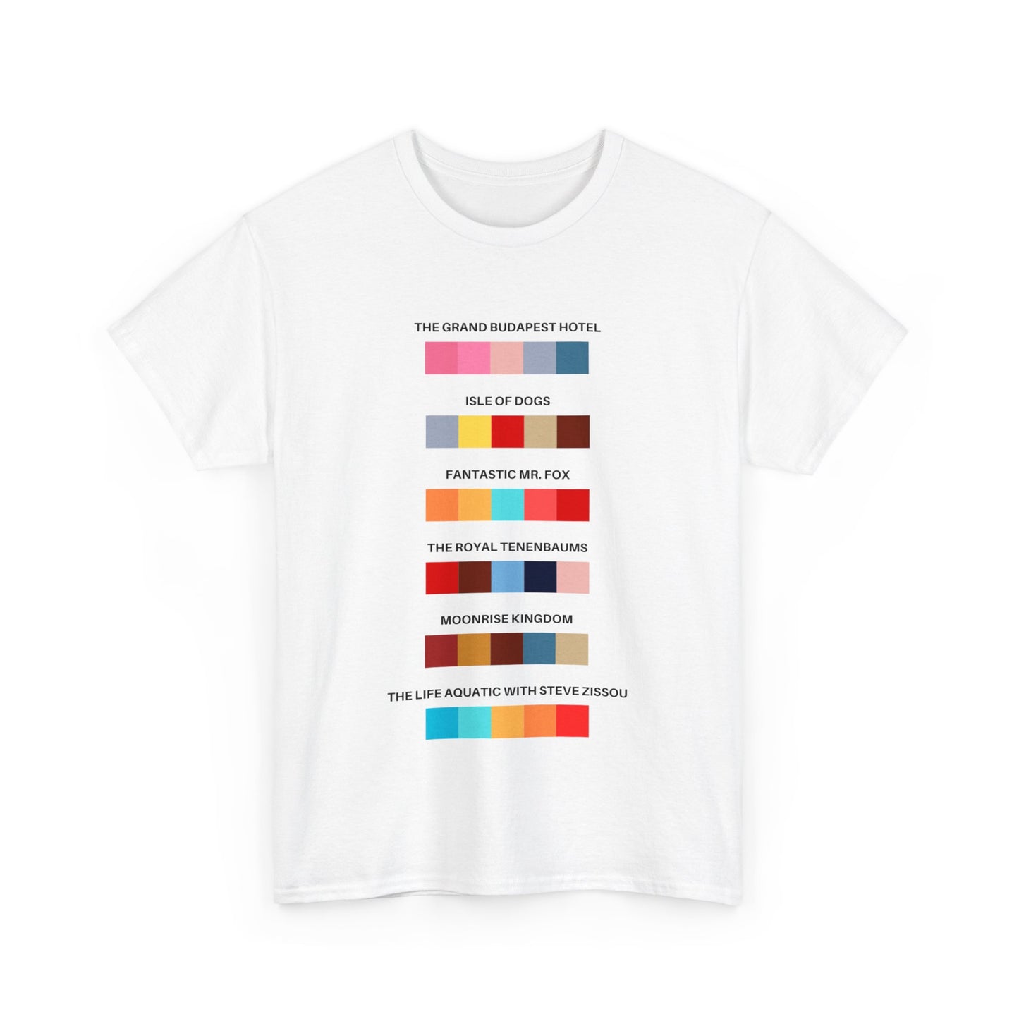 Wes Anderson Colors Essential Printed T-Shirt