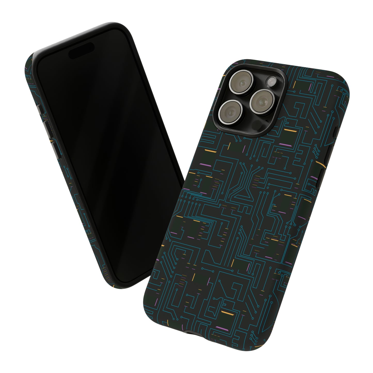 Abstract Circuits Art Hard Phone Case Printify