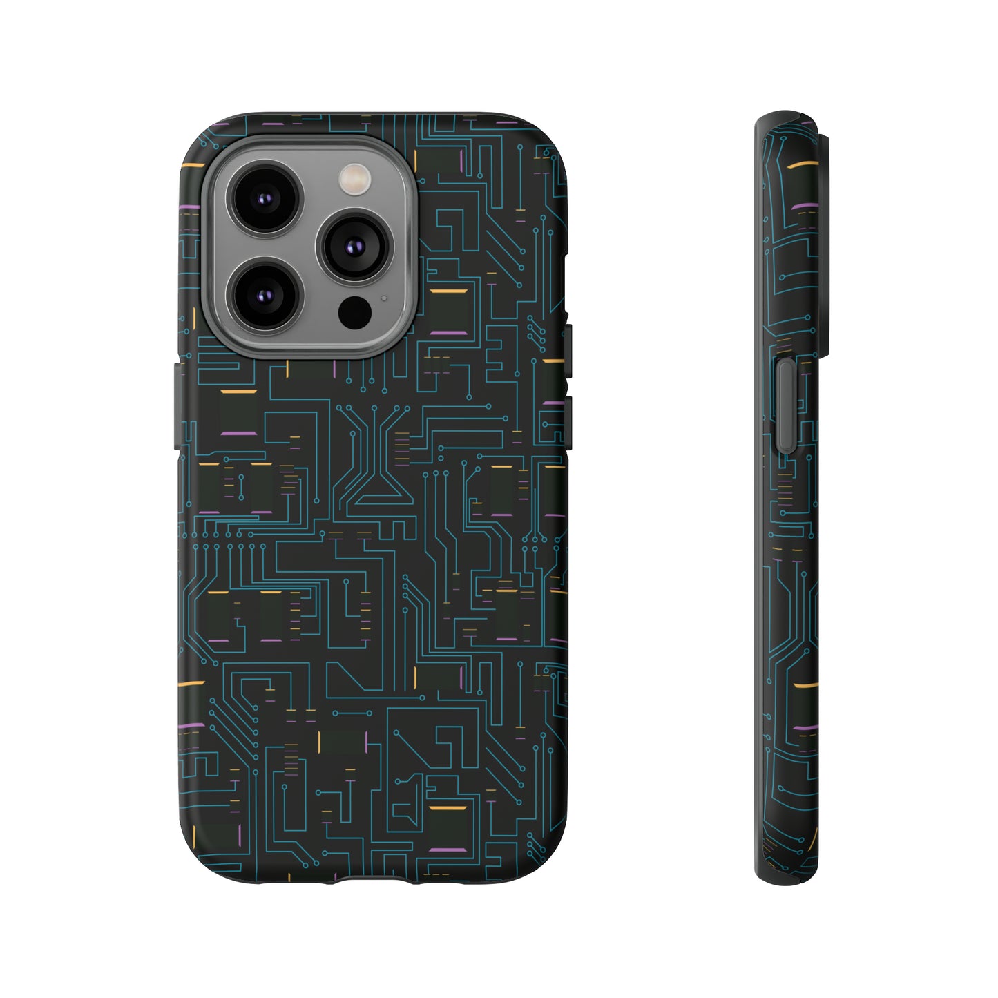 Abstract Circuits Art Hard Phone Case Printify