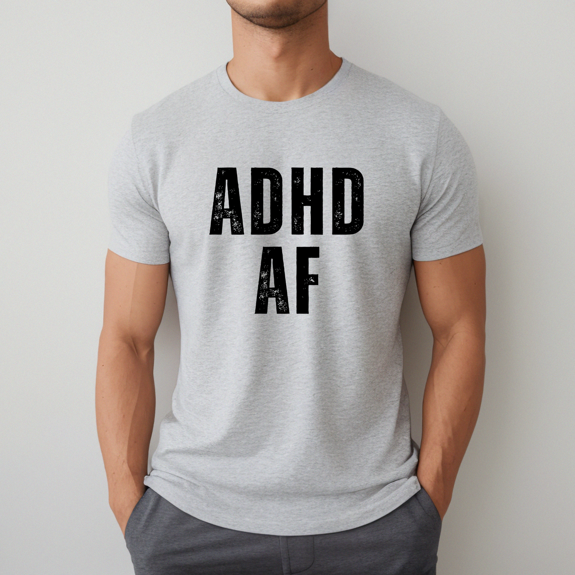 ADHD AF Funny Unisex T-Shirt Looper Tees