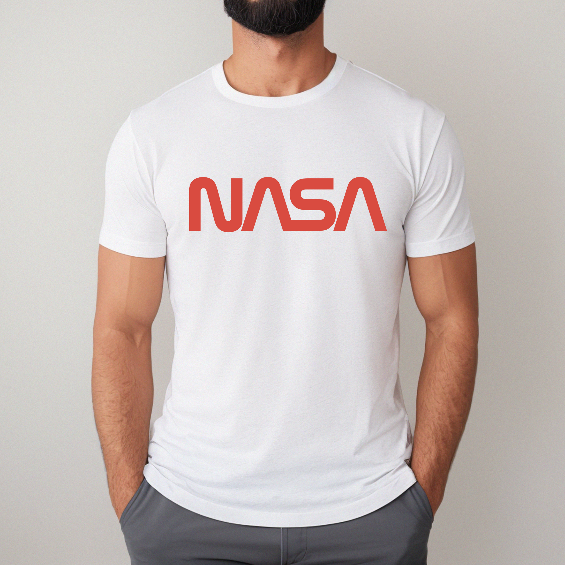 NASA Official Worm Logo - Premium Unisex T-Shirt Looper Tees