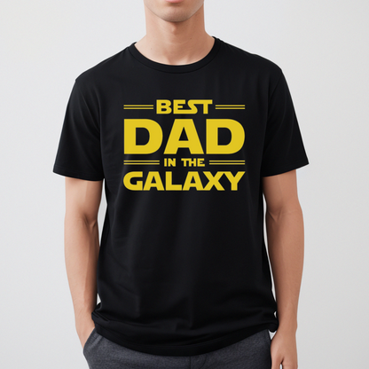 Best Dad in the Galaxy Father's Day Gift T-Shirt Looper Tees