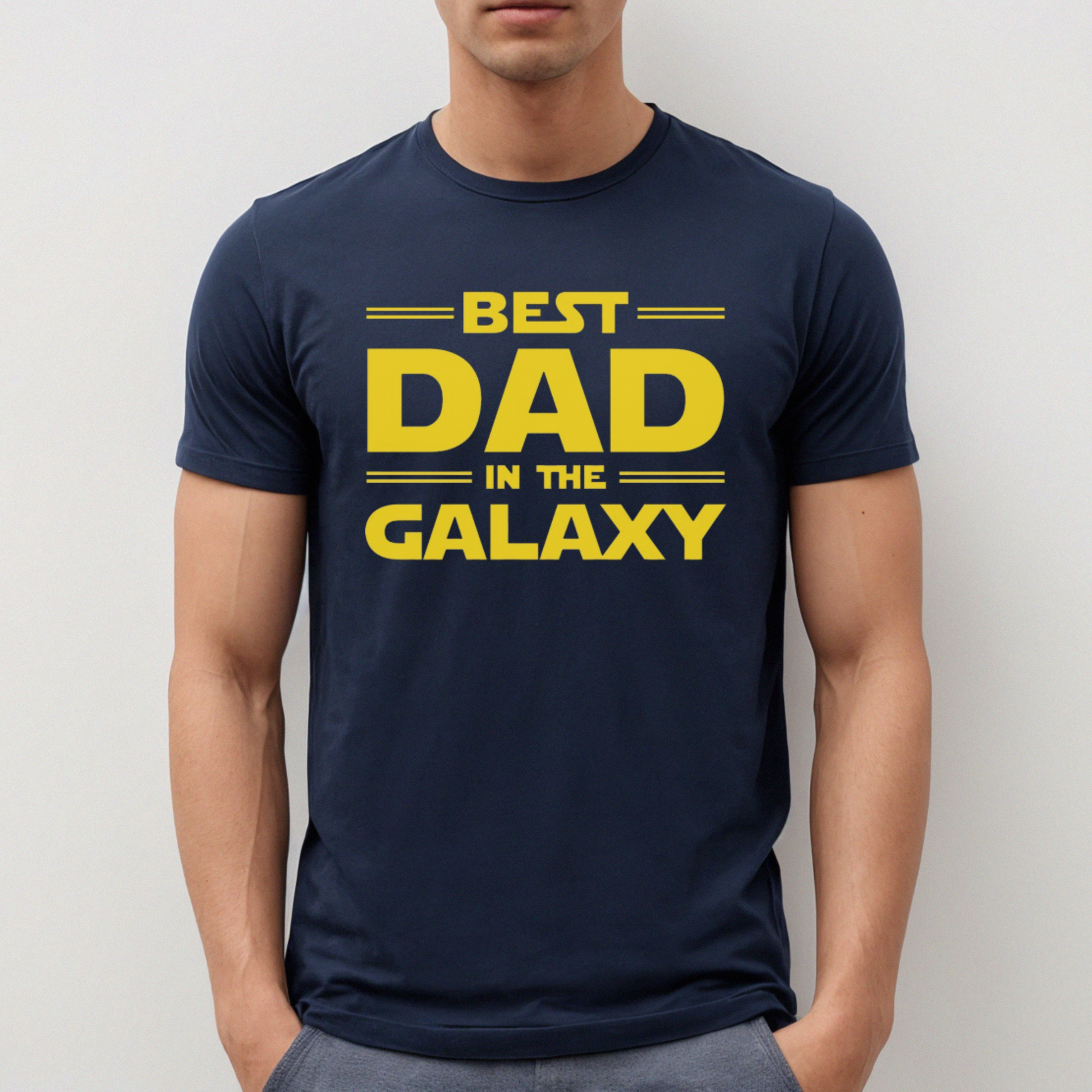 Best Dad in the Galaxy Father's Day Gift T-Shirt Looper Tees