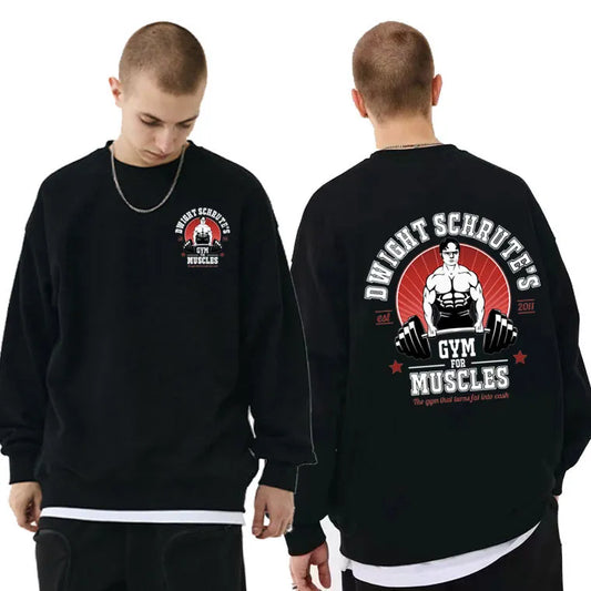 Gym for Muscles Double Sided Print Sweatshirt Looper Tees