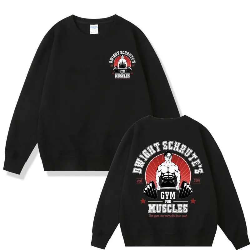 Gym for Muscles Double Sided Print Sweatshirt Looper Tees
