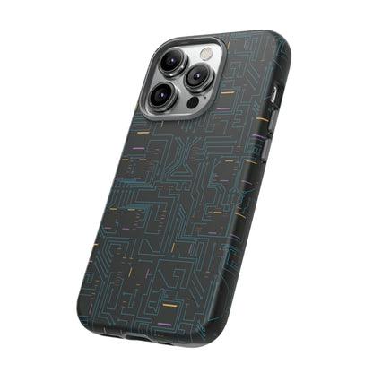 Abstract Circuits Art Hard Phone Case Printify