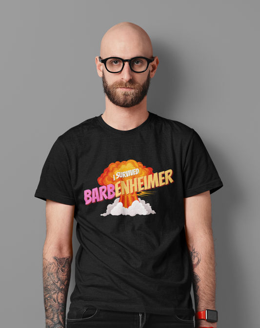 I Survived Barbenhiemer 2023 Printed T-Shirt Looper Tees