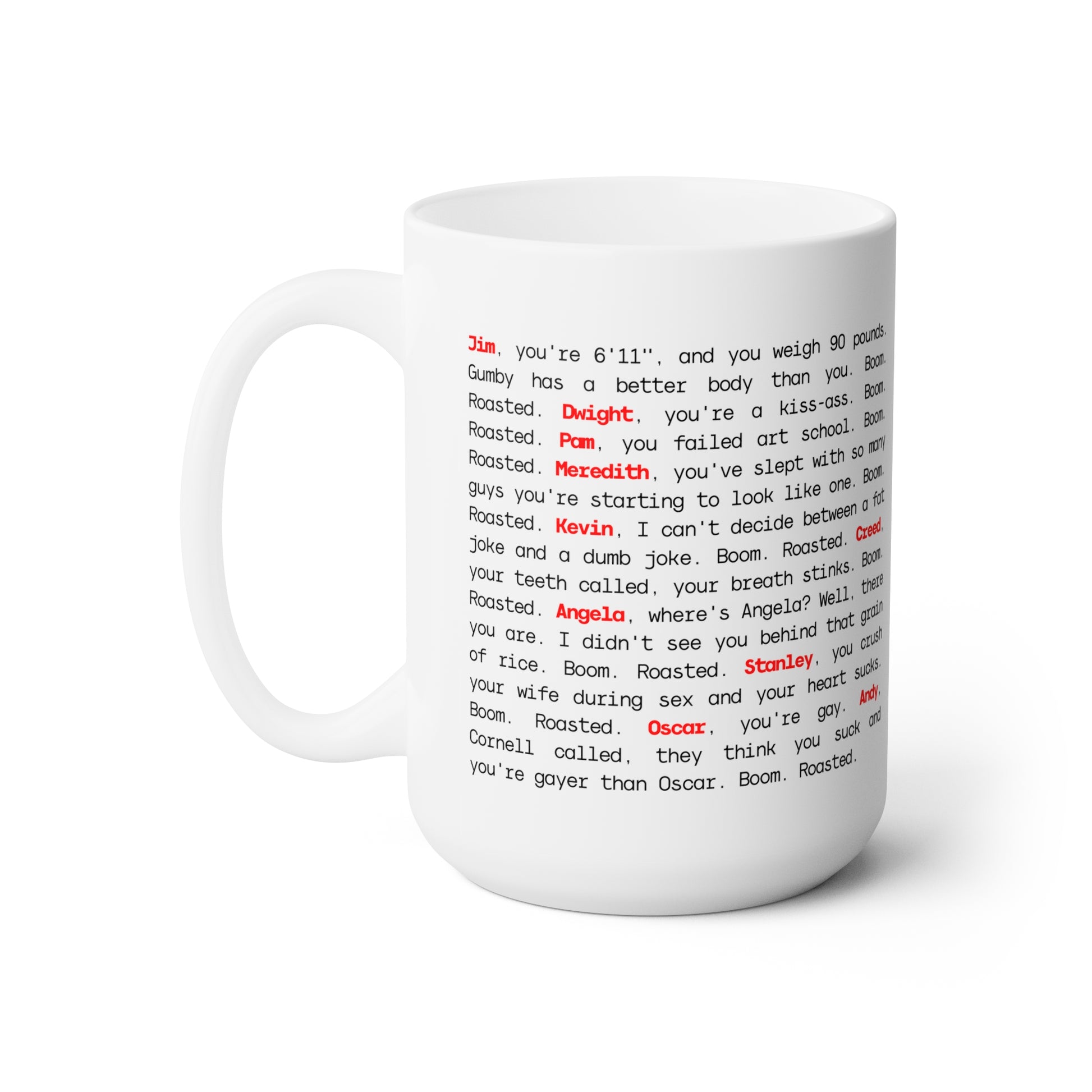 Boom Roasted White Glossy Mug Looper Tees