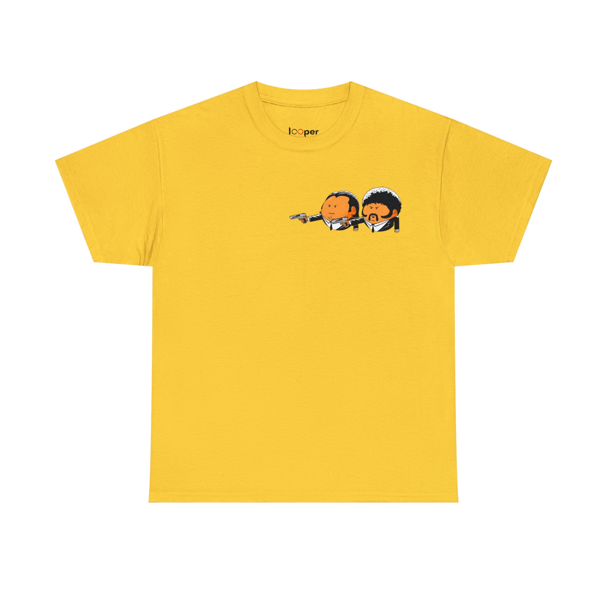 Little Pulp Fiction Pocket Logo Printed T-Shirt Looper Tees