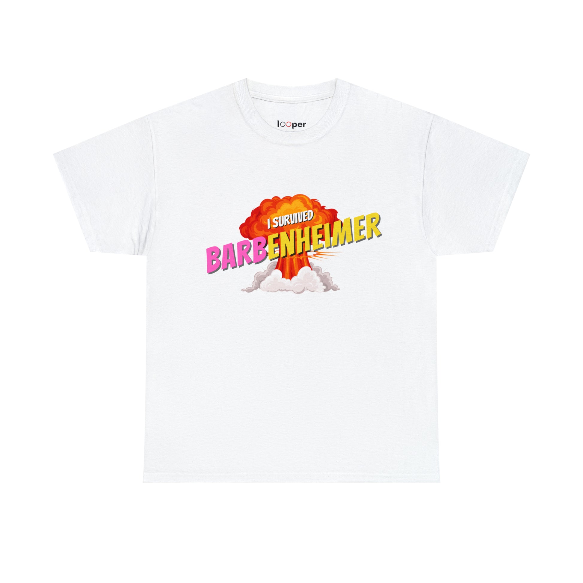 I Survived Barbenhiemer 2023 Printed T-Shirt Looper Tees