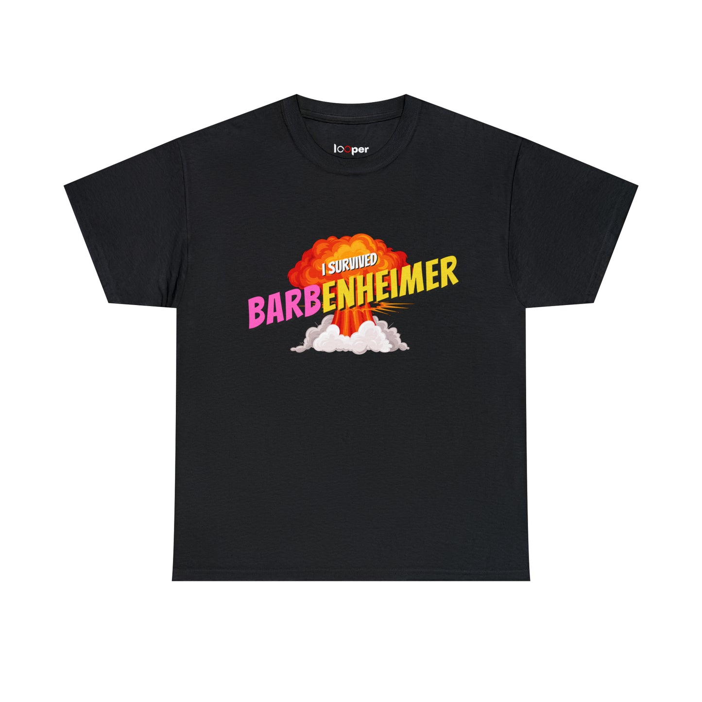 I Survived Barbenhiemer 2023 Printed T-Shirt Looper Tees