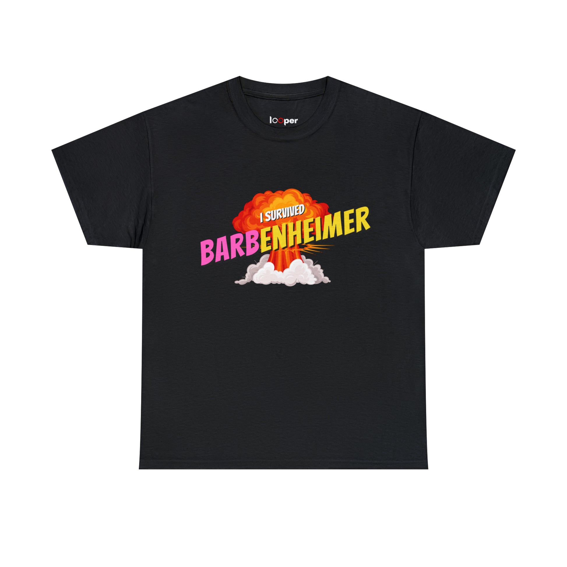 I Survived Barbenhiemer 2023 Printed T-Shirt Looper Tees