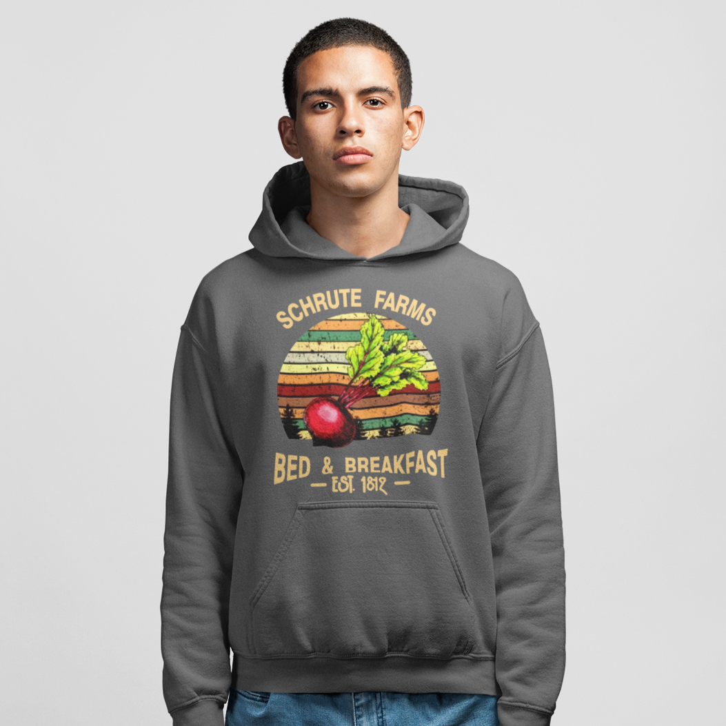 Schrute Farms Bed & Breakfast - Unisex Premium Hoodie Looper Tees