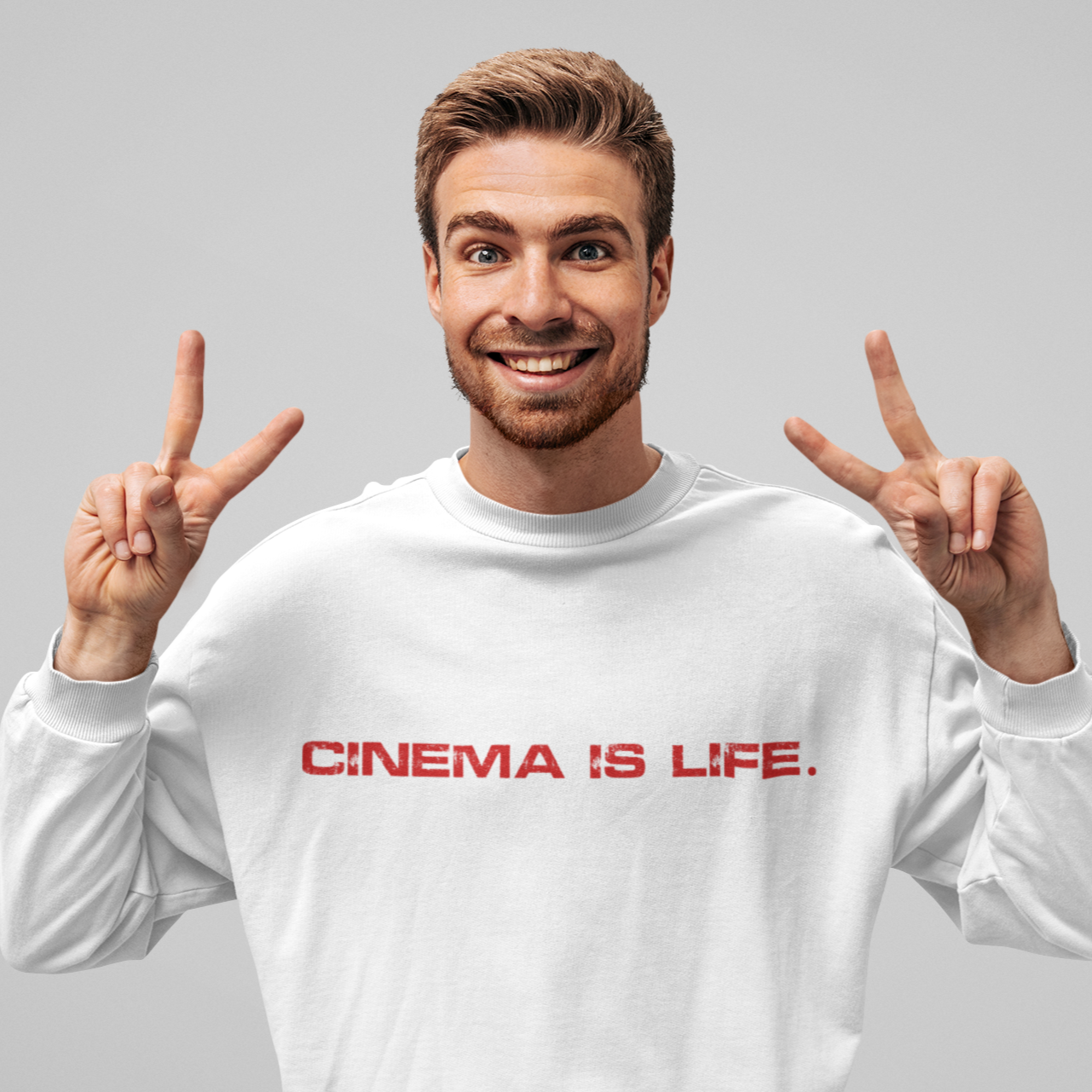 Cinema is Life Premium Sweatshirt Looper Tees