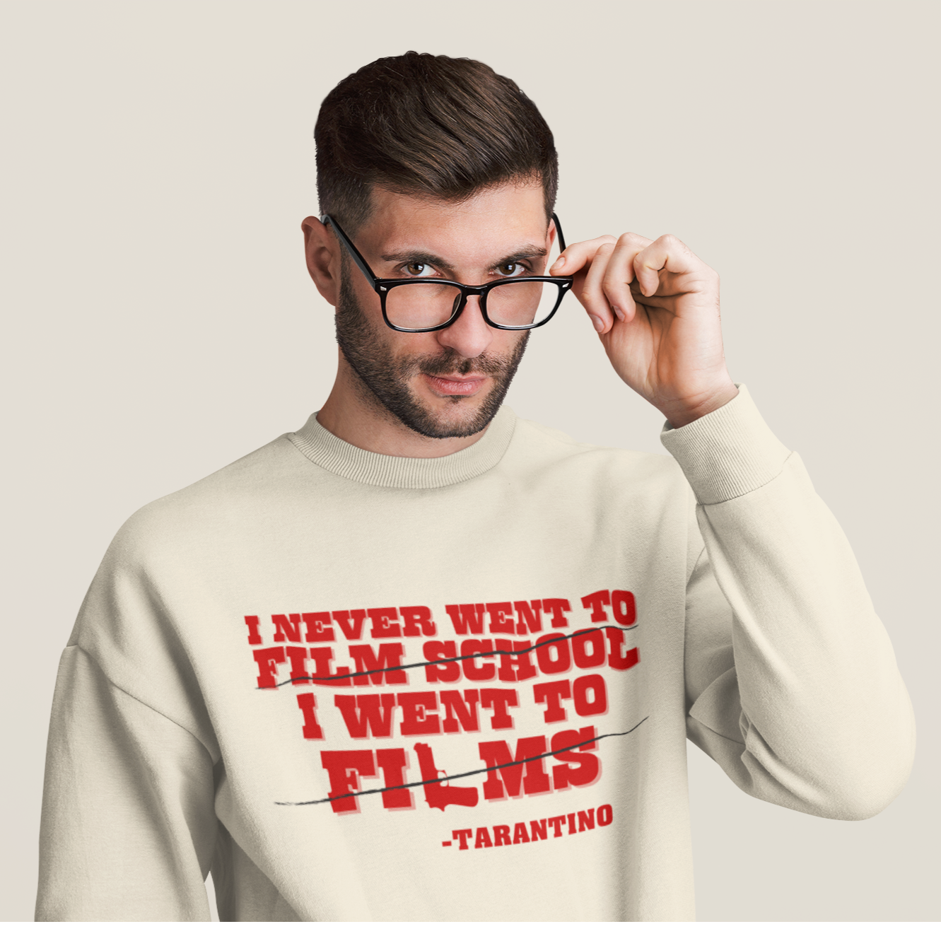 I Never Went to Film School I went to Films Premium Sweatshirt Looper Tees