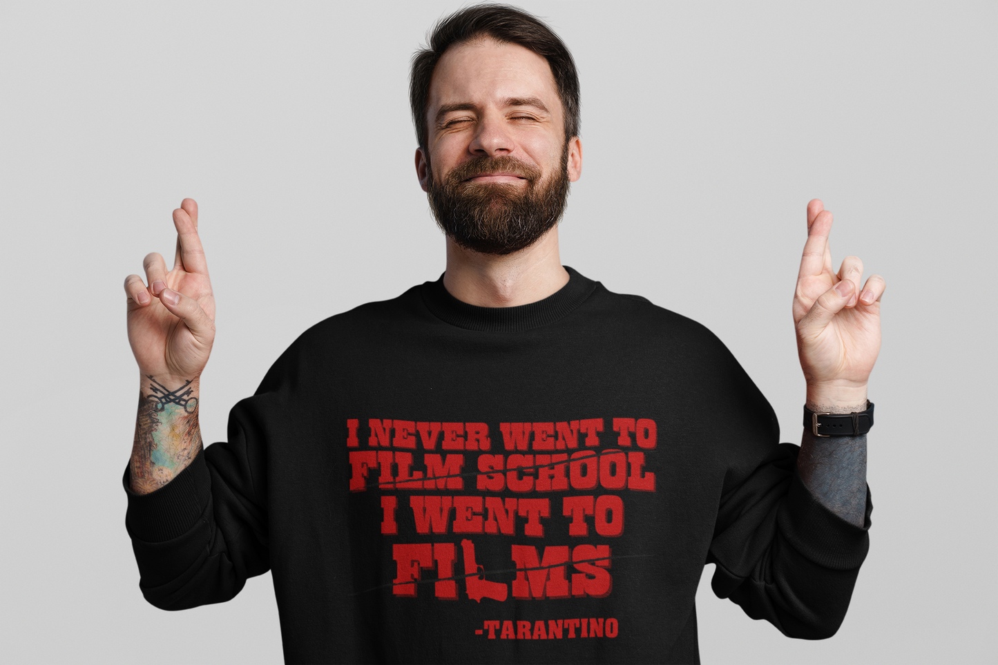 I Never Went to Film School I went to Films Premium Sweatshirt Looper Tees