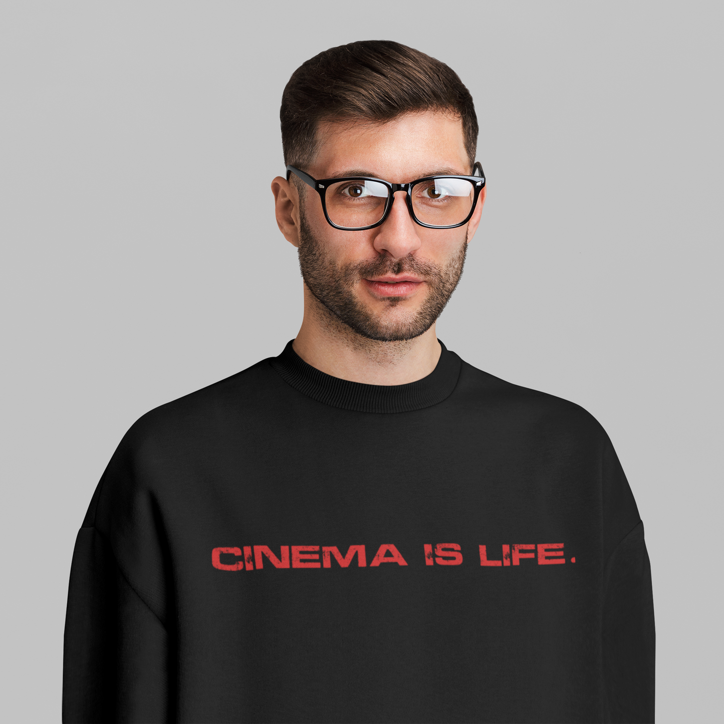 Cinema is Life Premium Sweatshirt Looper Tees