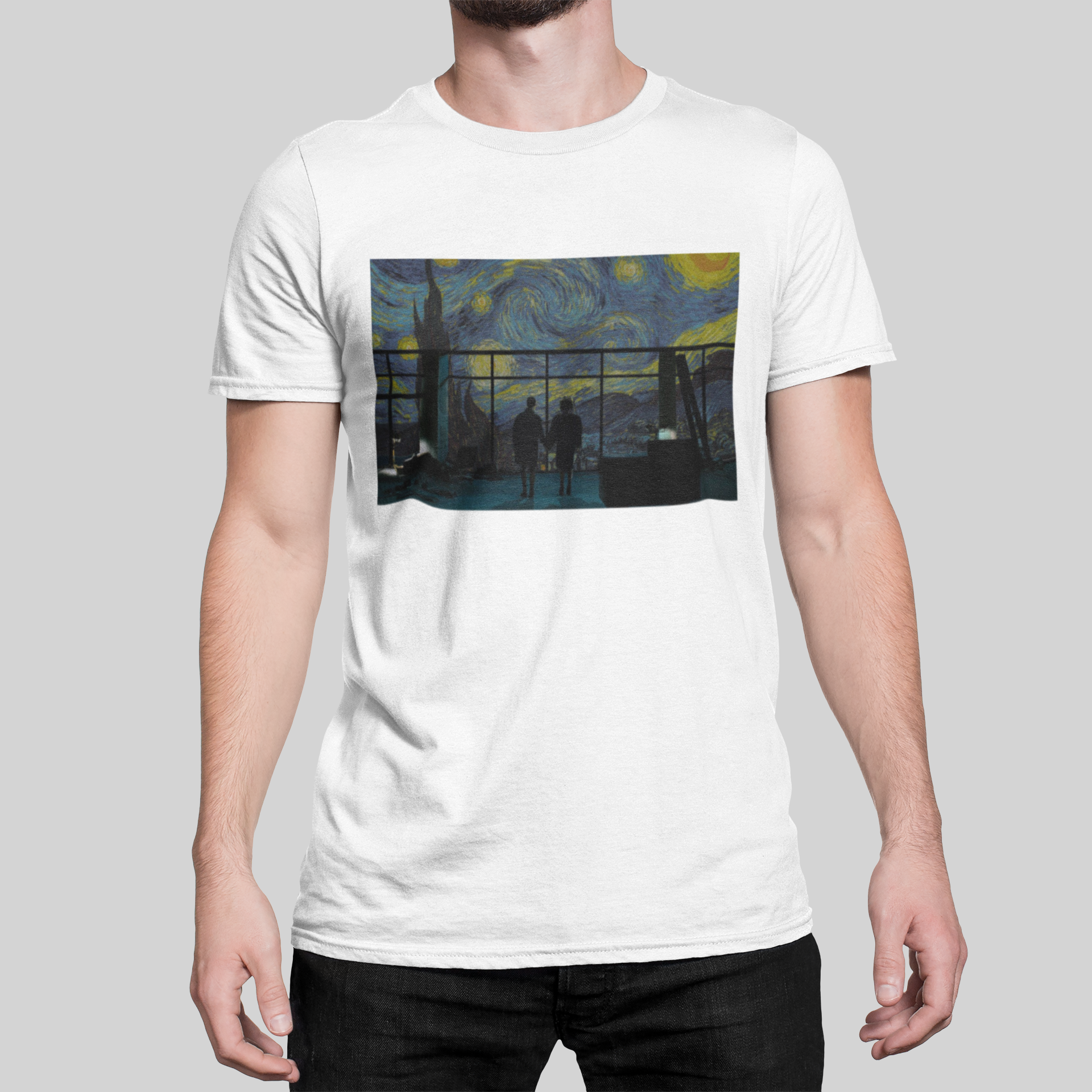 Van Gogh's Fight Club Unisex T-Shirt Looper Tees