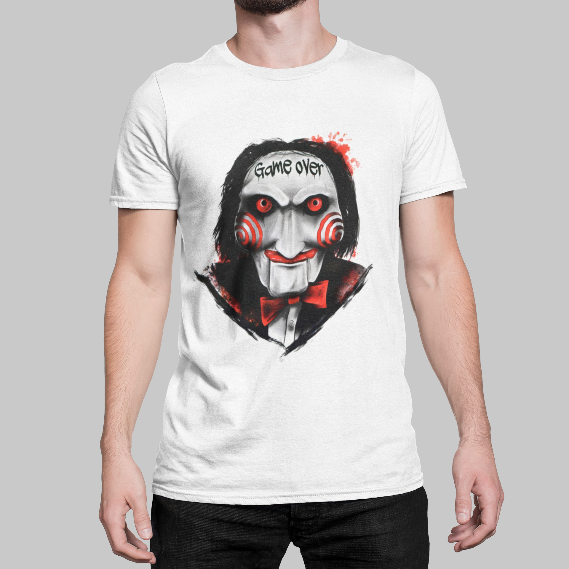 Gameover Horror Halloween T-Shirt Looper Tees