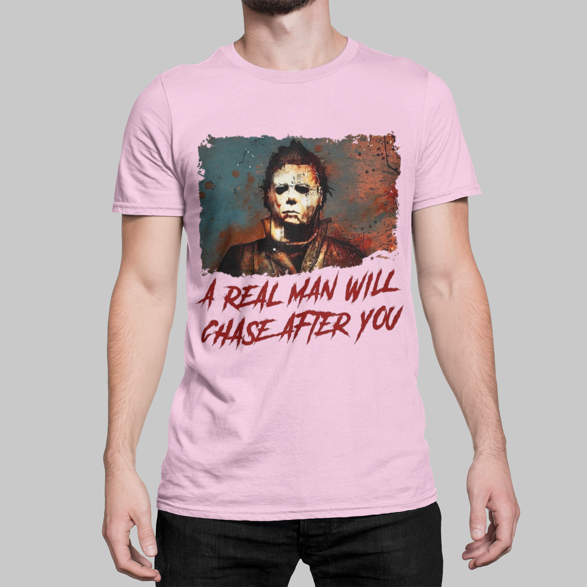 The Real Man Will Chase After You Halloween T-Shirt Looper Tees