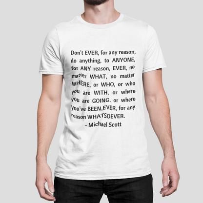 Michael Scott Philosophy The Office Unisex T-Shirt Looper Tees