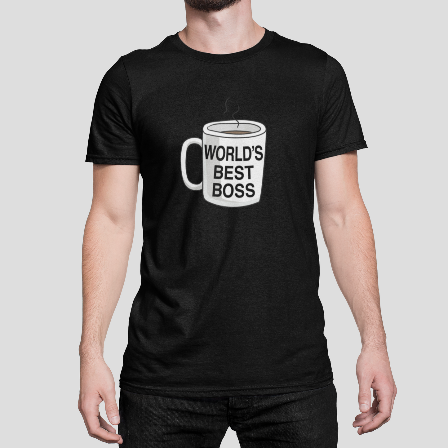 World's Best Boss Unisex Printed T-Shirt Looper Tees