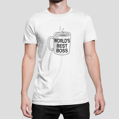 World's Best Boss Unisex Printed T-Shirt Looper Tees