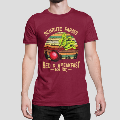 Schrute Farms Bed and Breakfast Printed T-Shirt Looper Tees