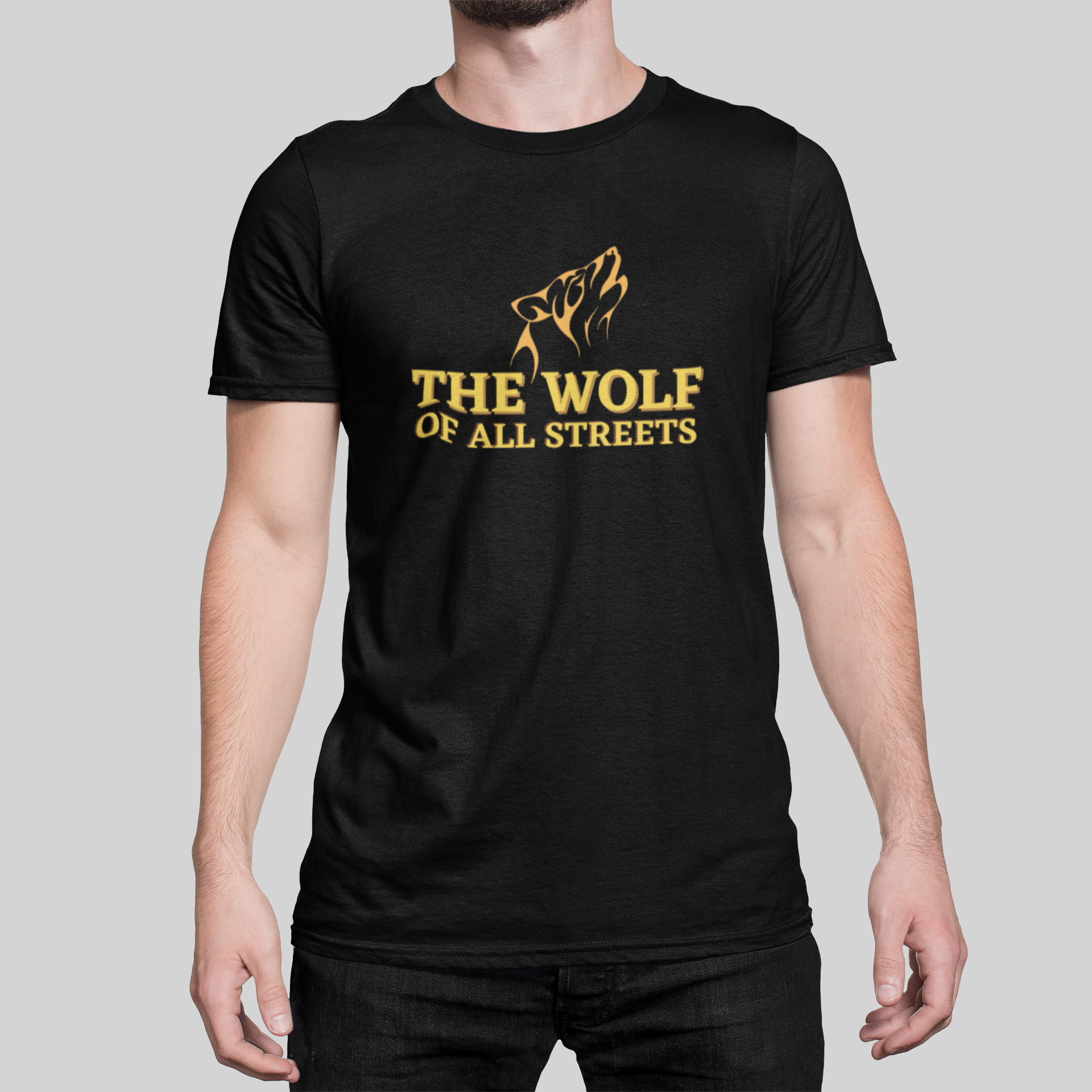 Wolf of All Streets Printed T-Shirt Looper Tees