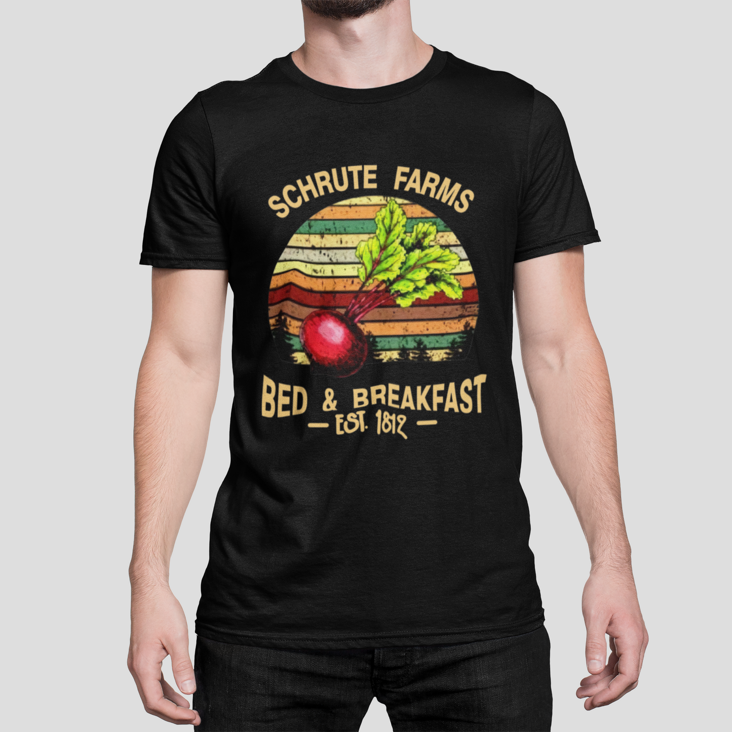 Schrute Farms Bed and Breakfast Printed T-Shirt Looper Tees