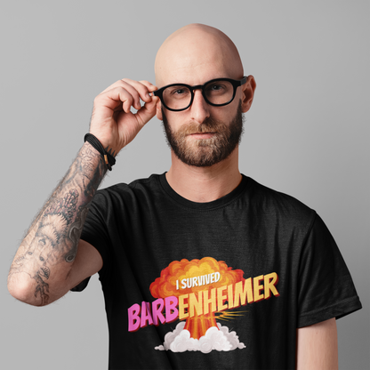 I Survived Barbenhiemer 2023 Printed T-Shirt Looper Tees