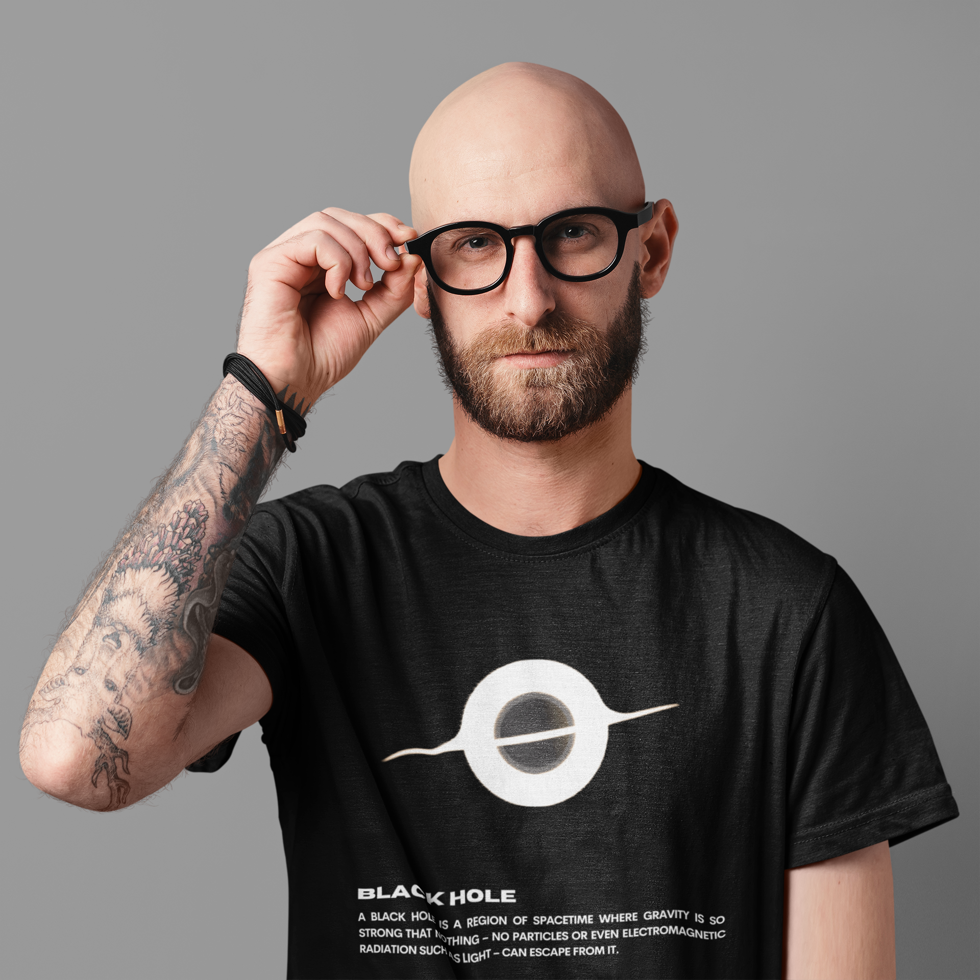 Interstellar - The Black Hole Meaning Printed T-Shirt Looper Tees