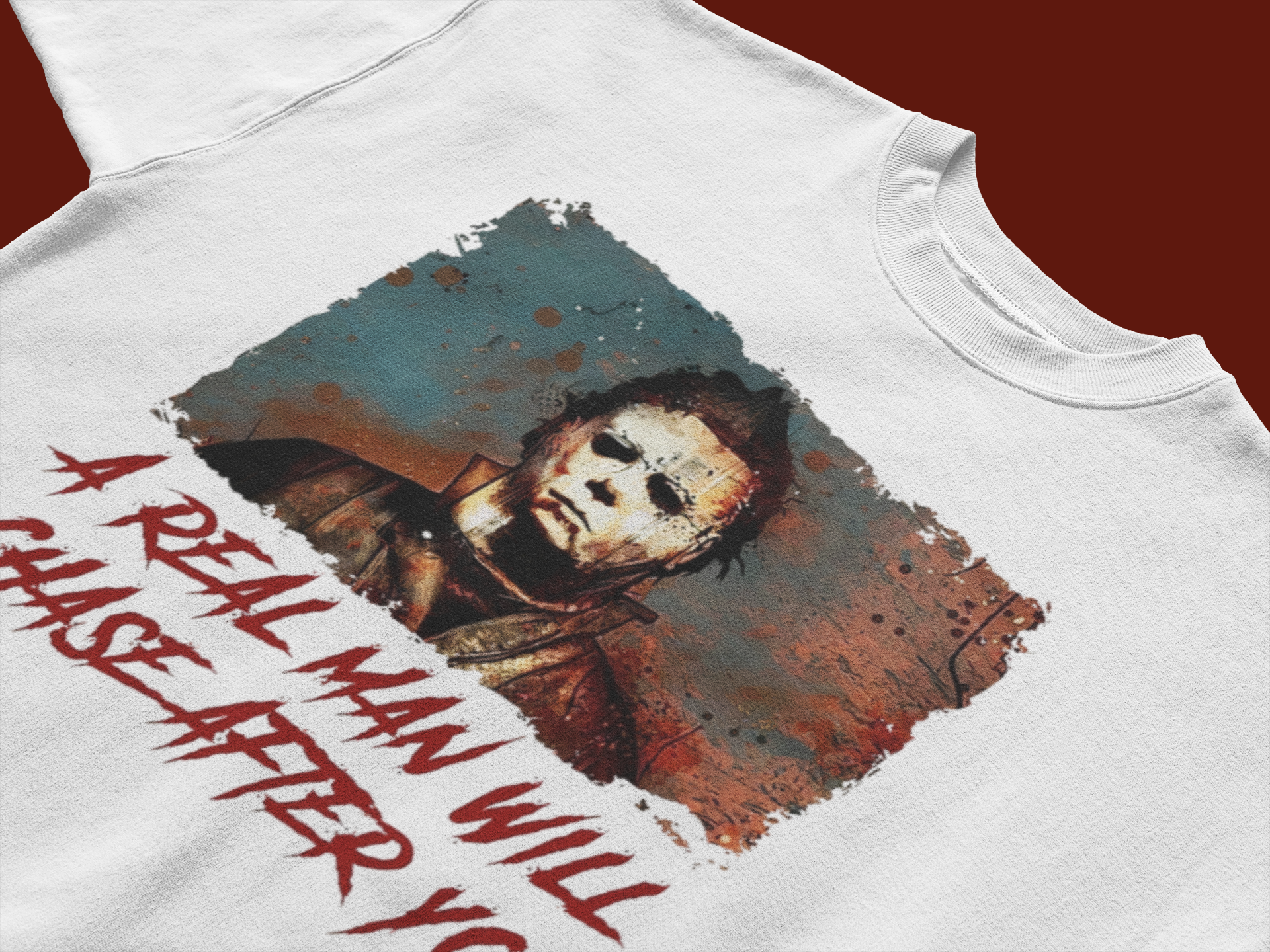 The Real Man Will Chase After You Halloween T-Shirt Looper Tees
