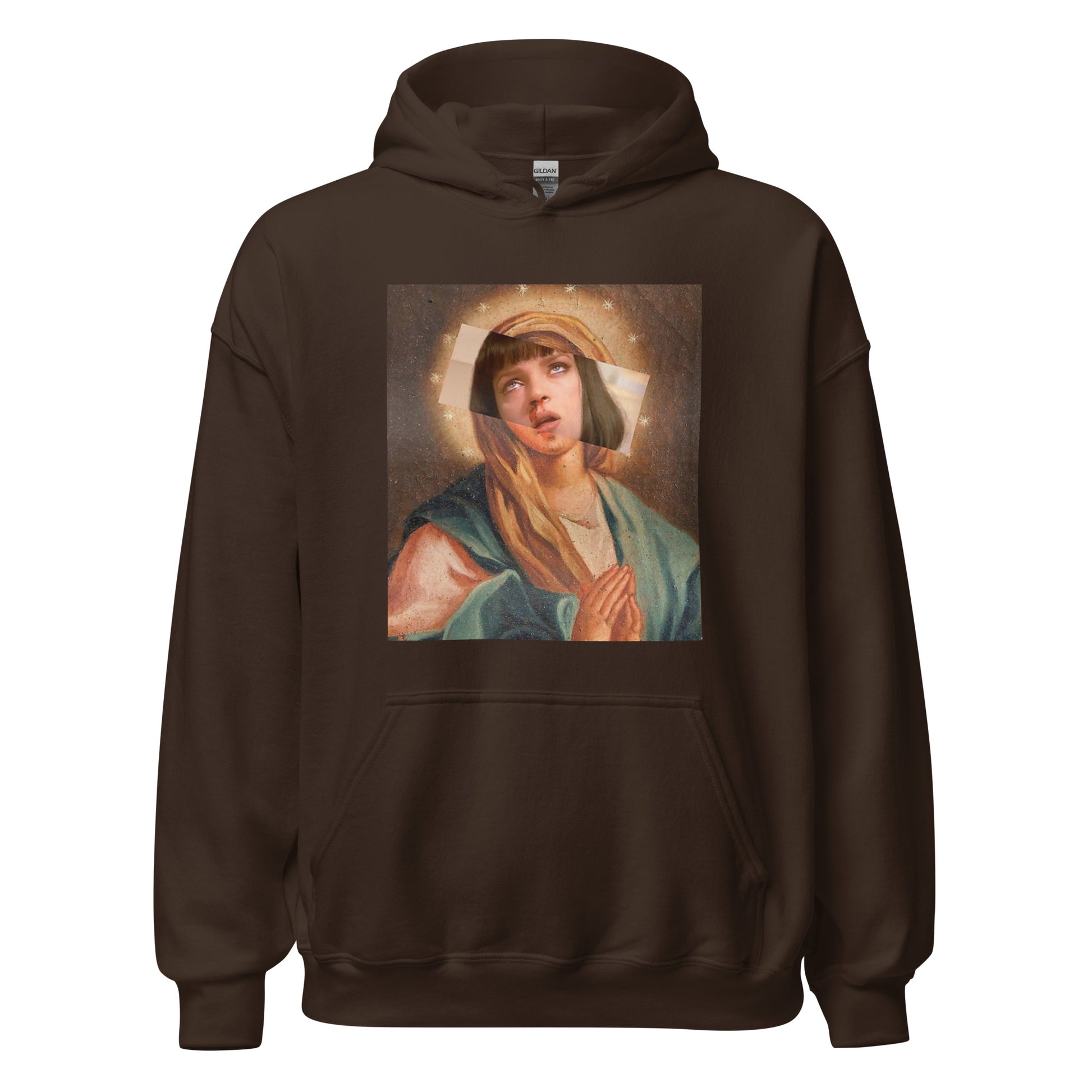 Pulp Fiction Virgin Mary Mia Wallace Hoodie Looper Tees