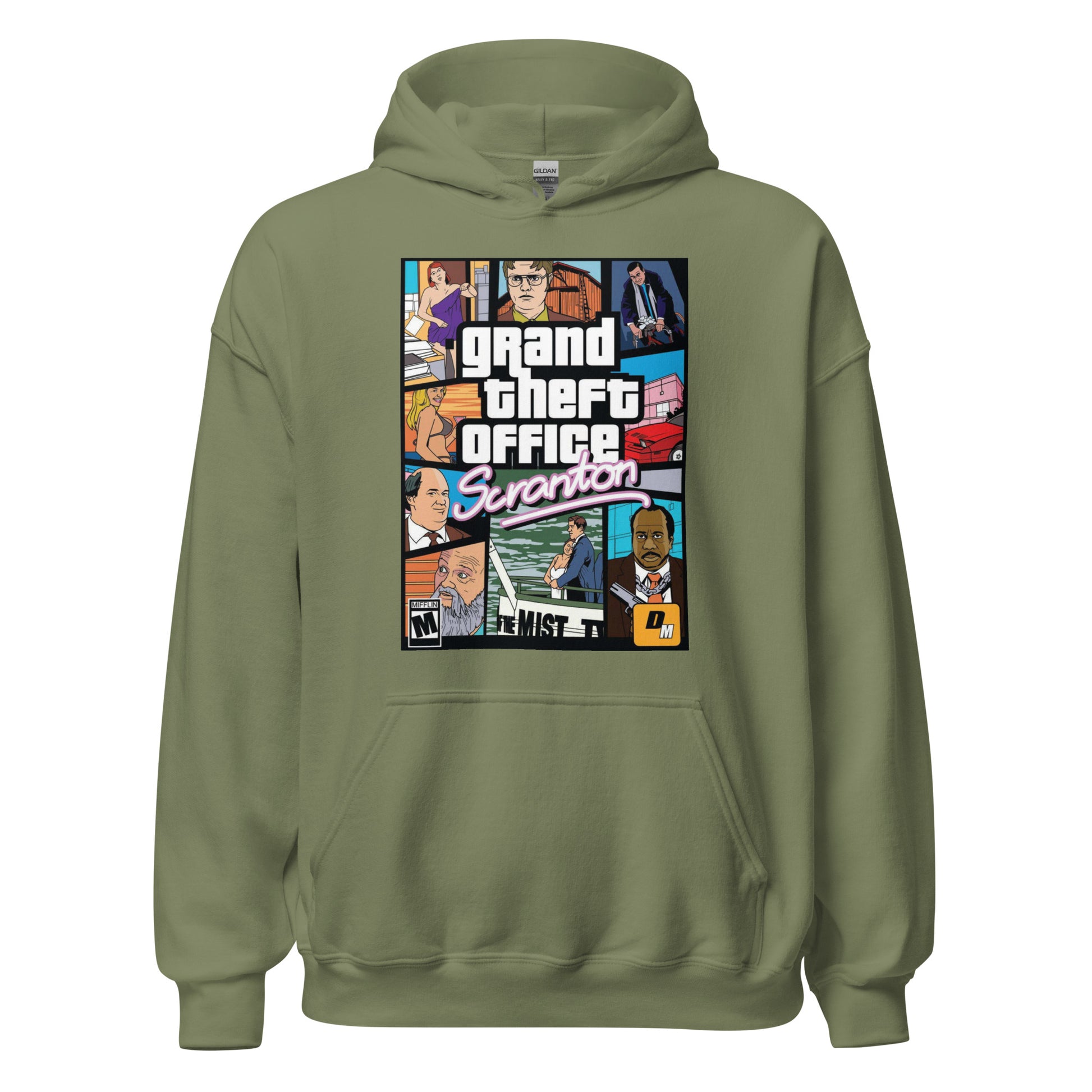 Grand Theft Office - Unisex Premium Hoodie Looper Tees