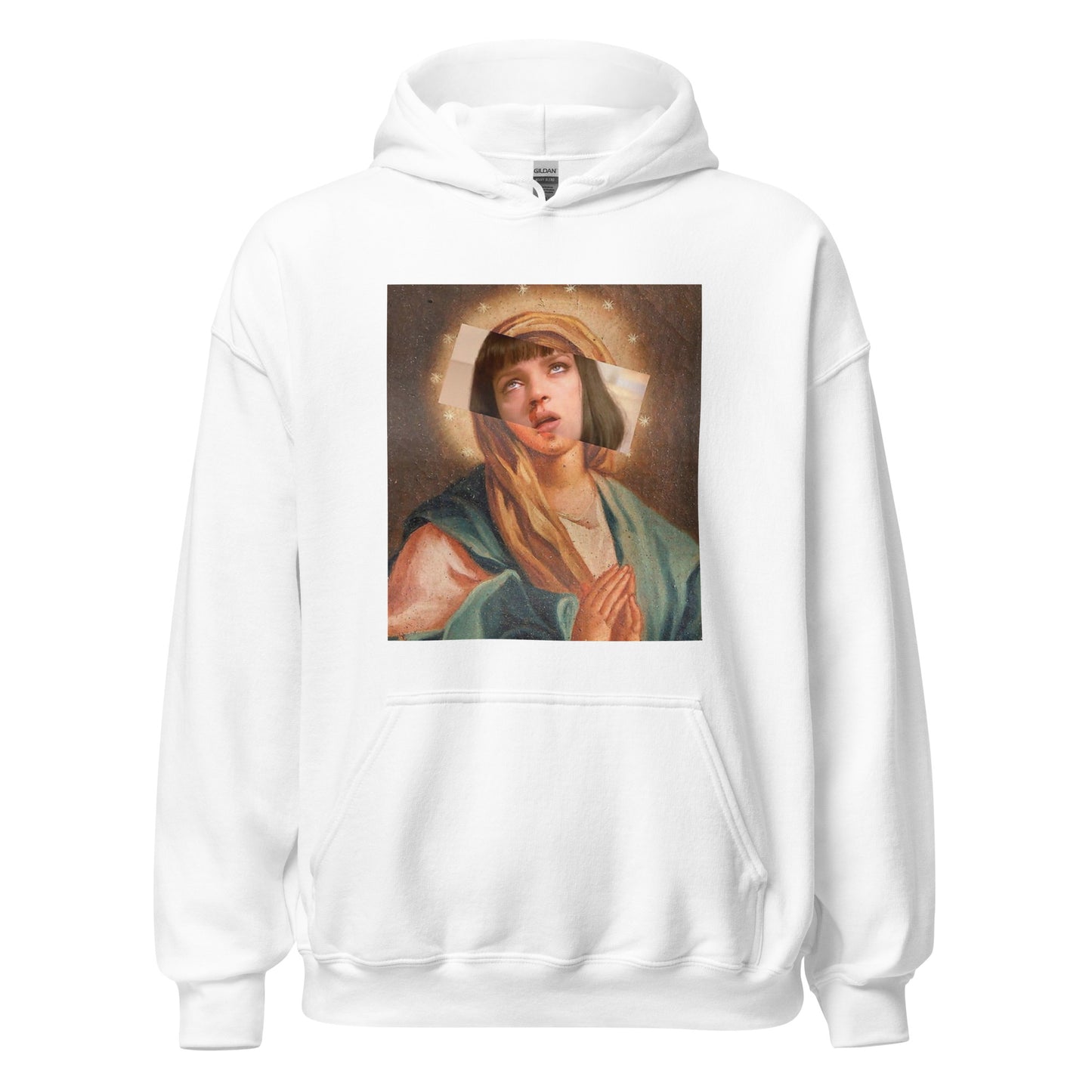 Pulp Fiction Virgin Mary Mia Wallace Hoodie Looper Tees