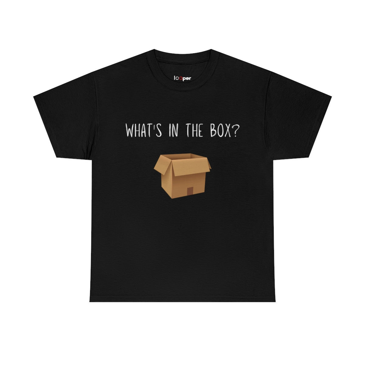 What's in the Box Printed T-shirt Printify
