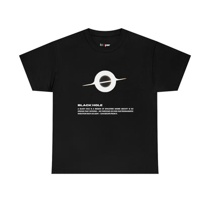Interstellar - The Black Hole Meaning Printed T-Shirt Looper Tees