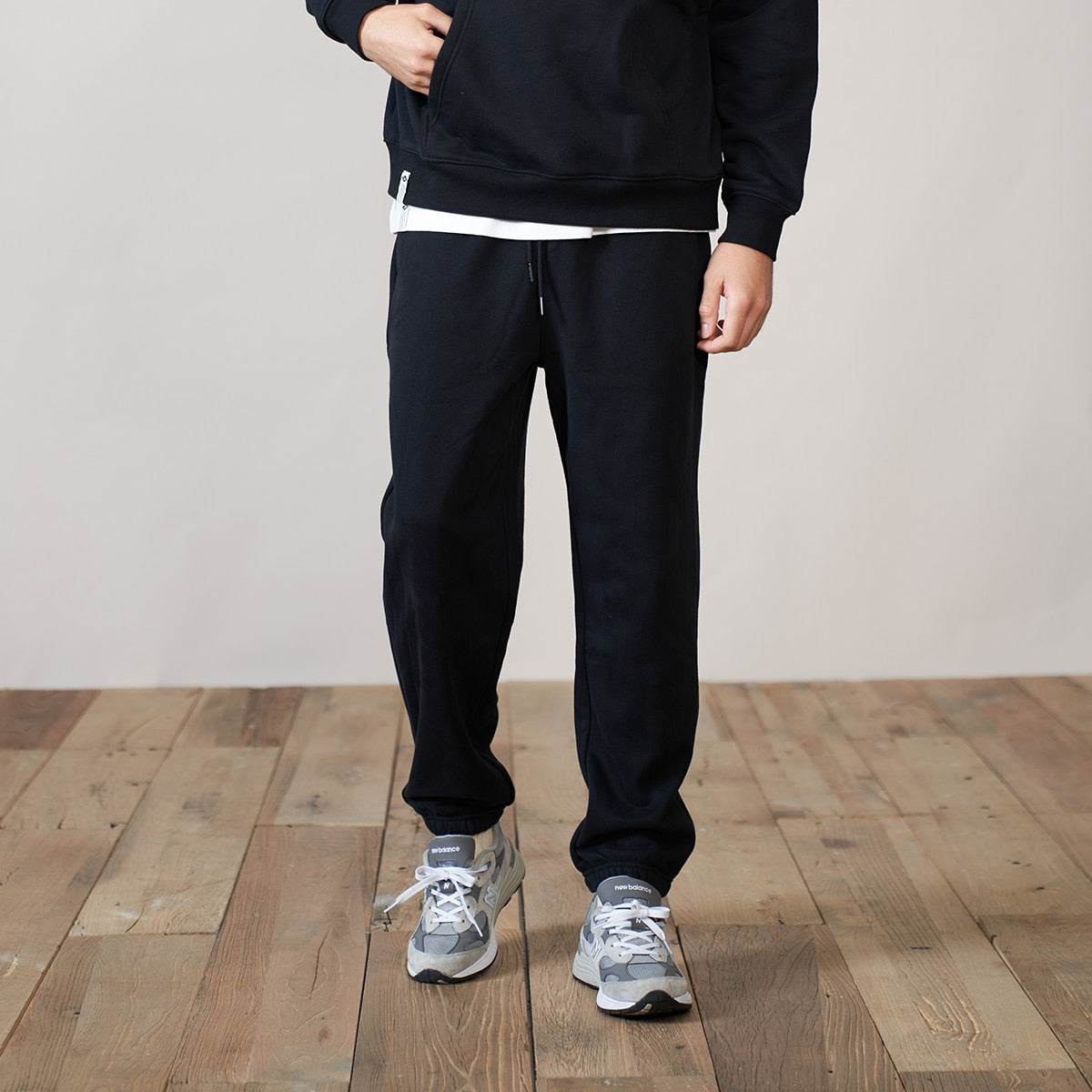 Spring Summer Casual Jogger Pants Men With Drawstring Looper Tees