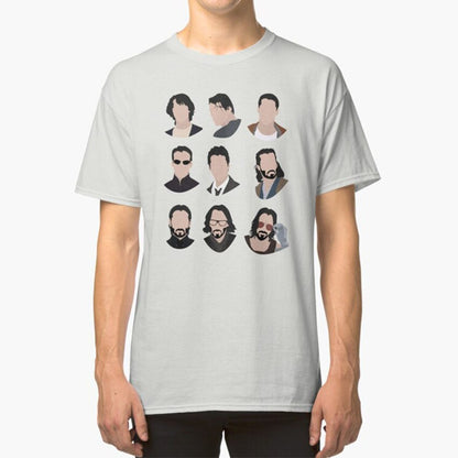 The Evolution Of Keanu Reeves - Printed Unisex T-Shirt Looper Tees