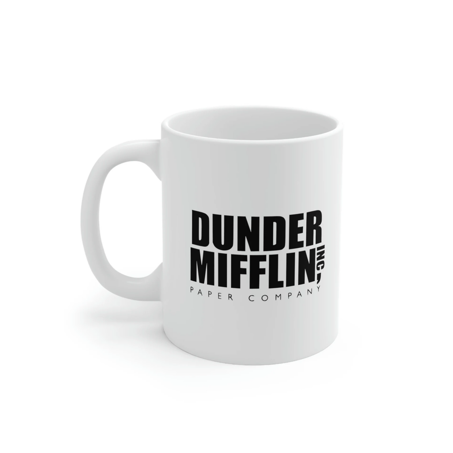 Dunder Miffln White Glossy Mug Looper Tees