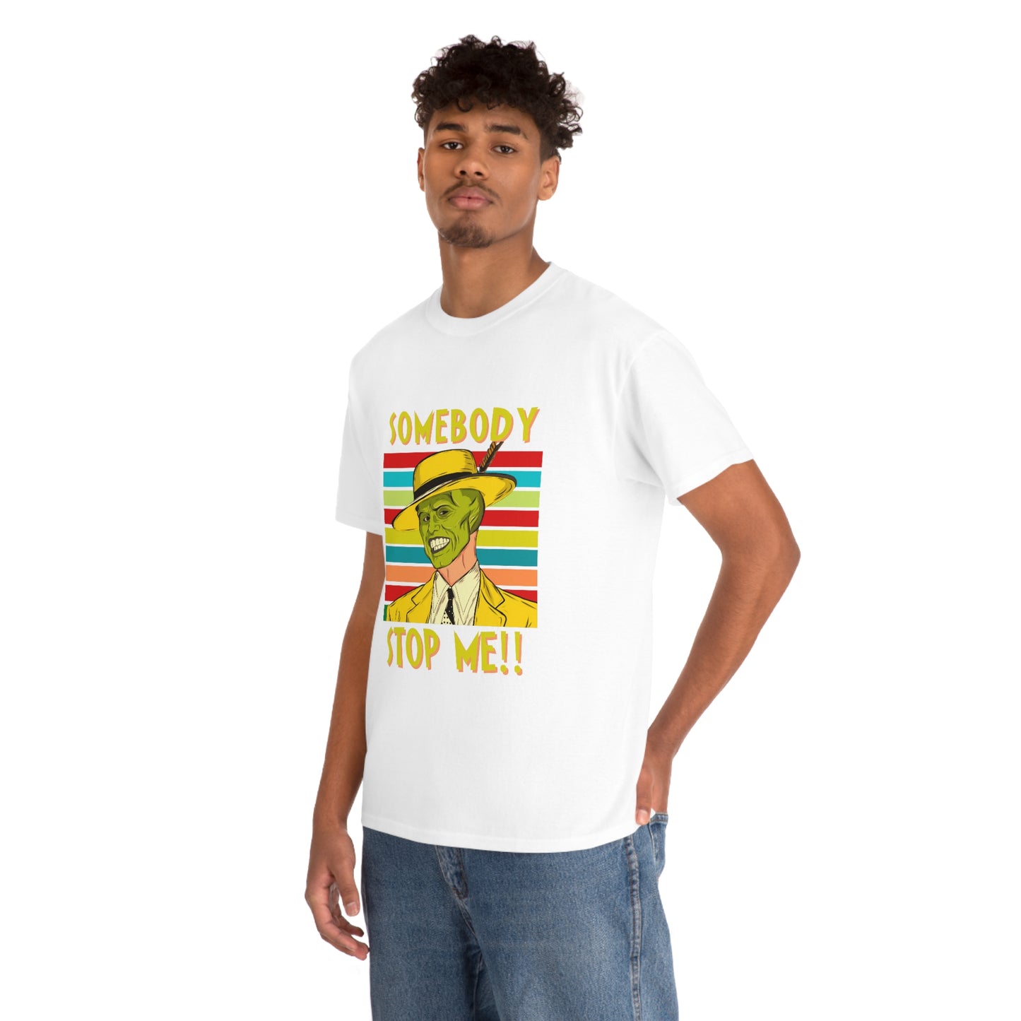 Somebody Stop Me! - The Mask Printed T-Shirt Looper Tees