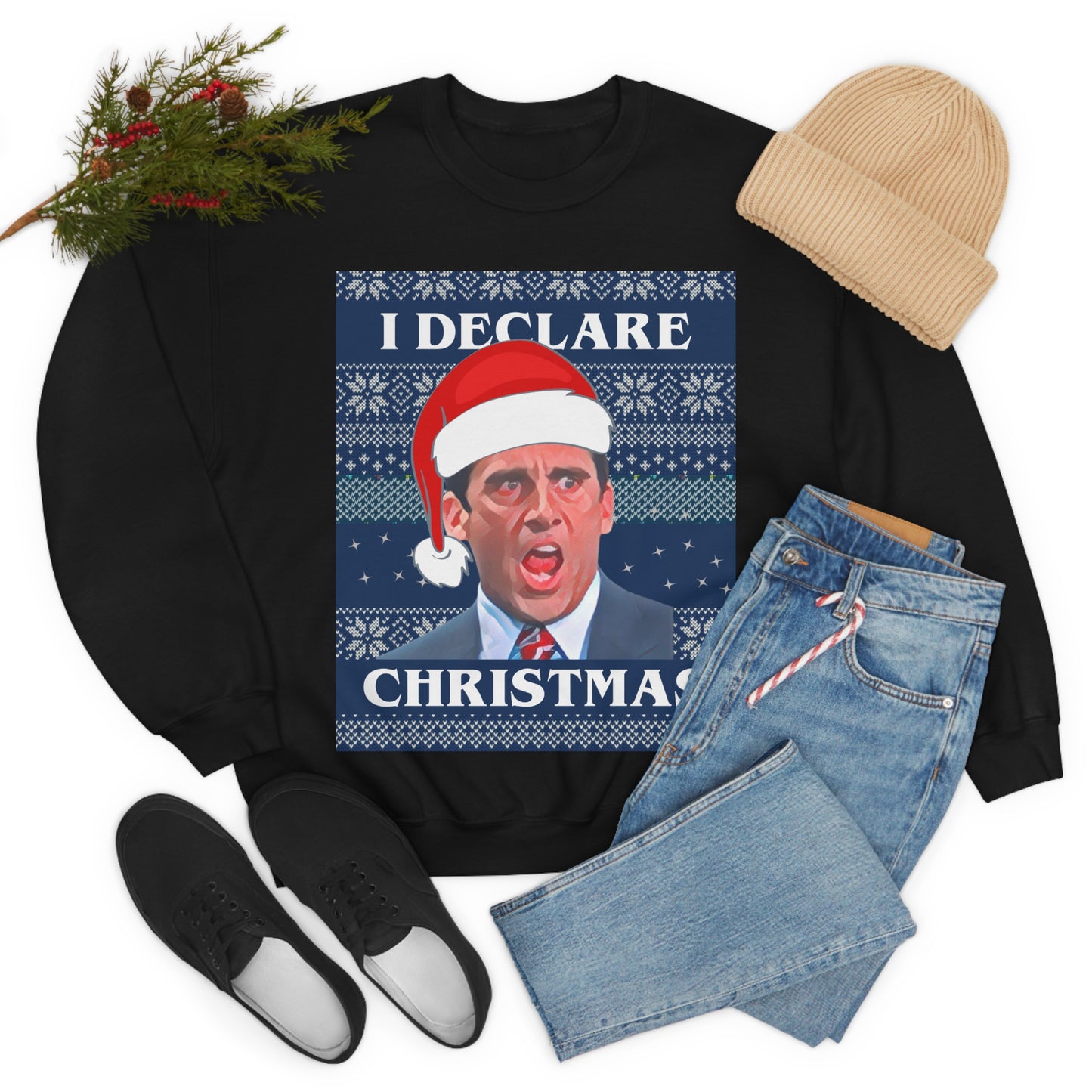 I Declare Christmas Unisex Sweatshirt Looper Tees